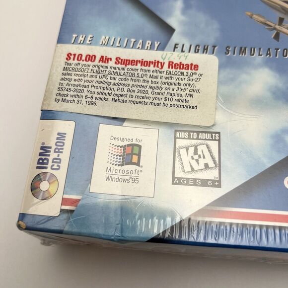 SU-27 Flanker The Military Flight Simulator 1995 Computer Game Sealed Brand New - Picture 16 of 16